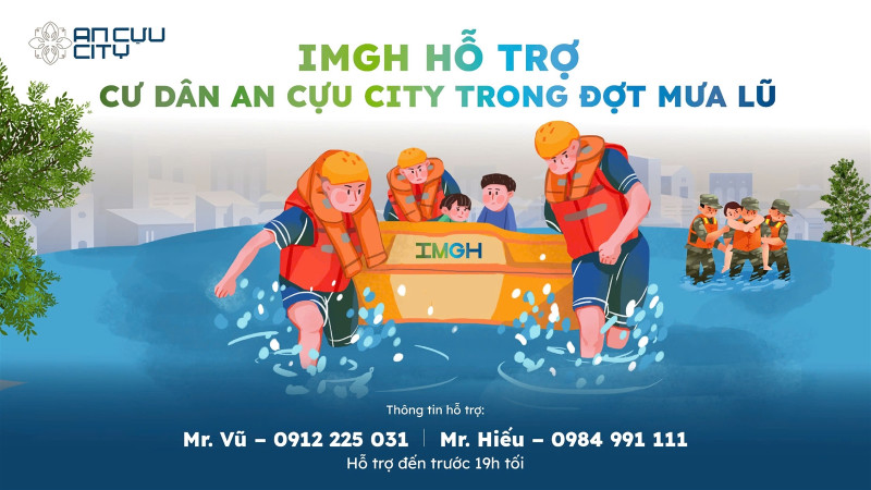 IMGH triển khai đội cứu hộ, hỗ trợ cư dân An Cựu City trong đợt mưa lũ lớn tại Huế
